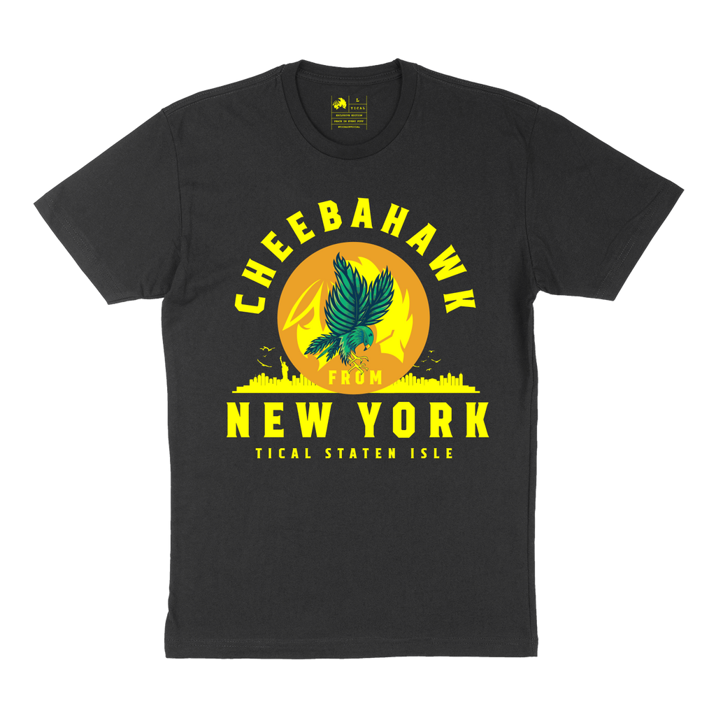 Cheebahawk from New York T Shirt Black
