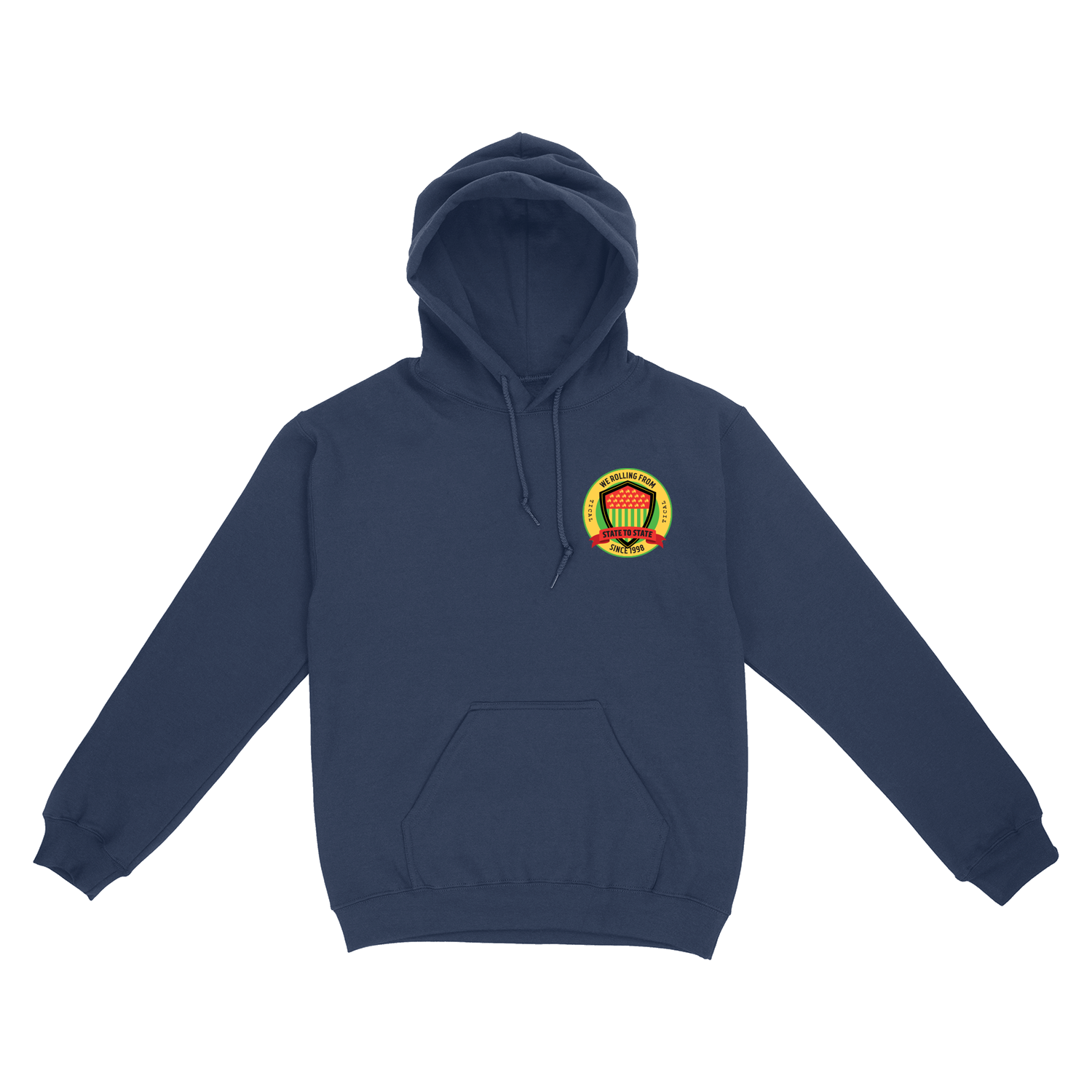 State to State Pullover Hoodie Navy