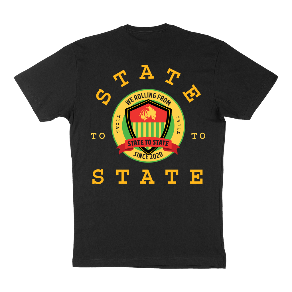 State to State T Shirt Black