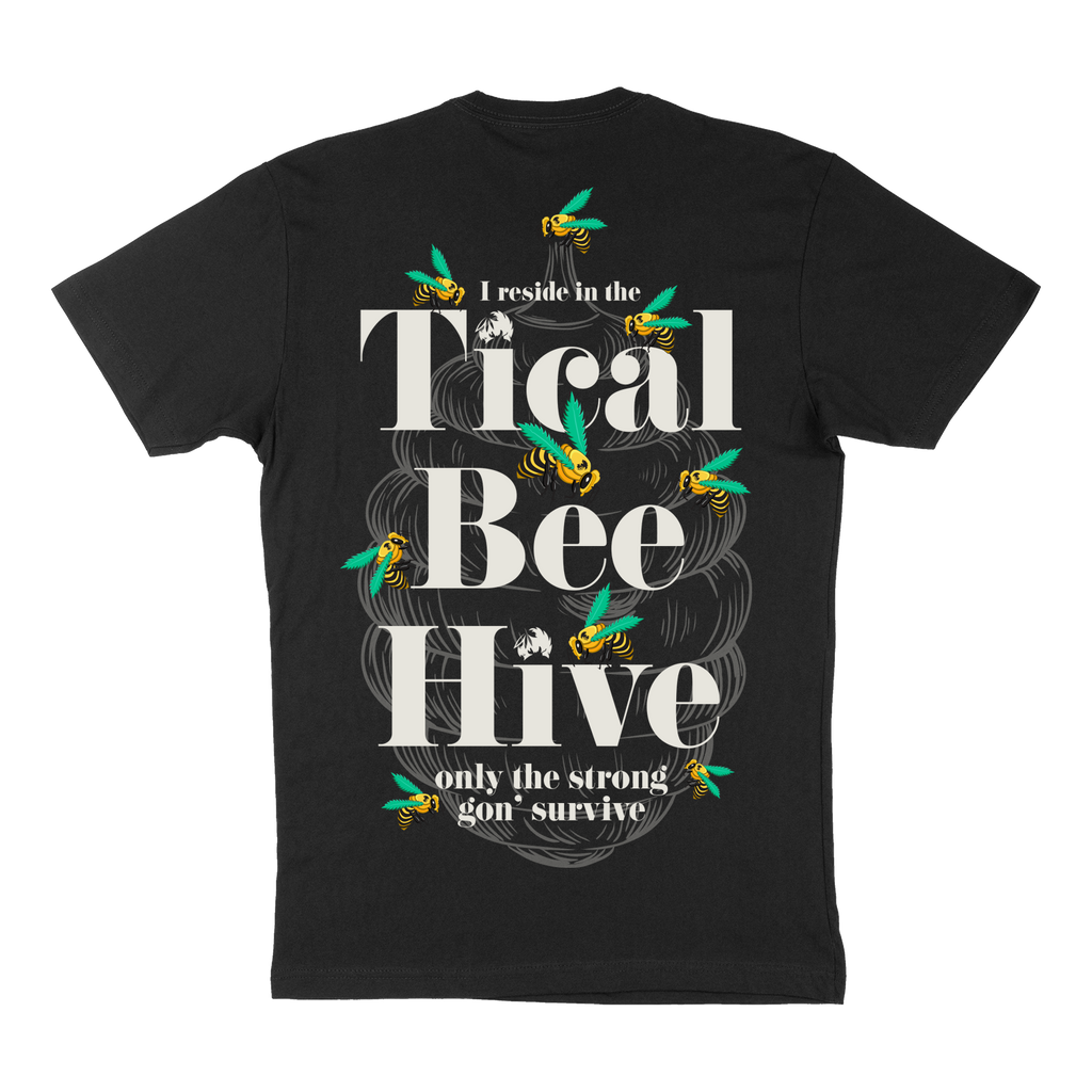 TICAL Bee Hive T Shirt Black