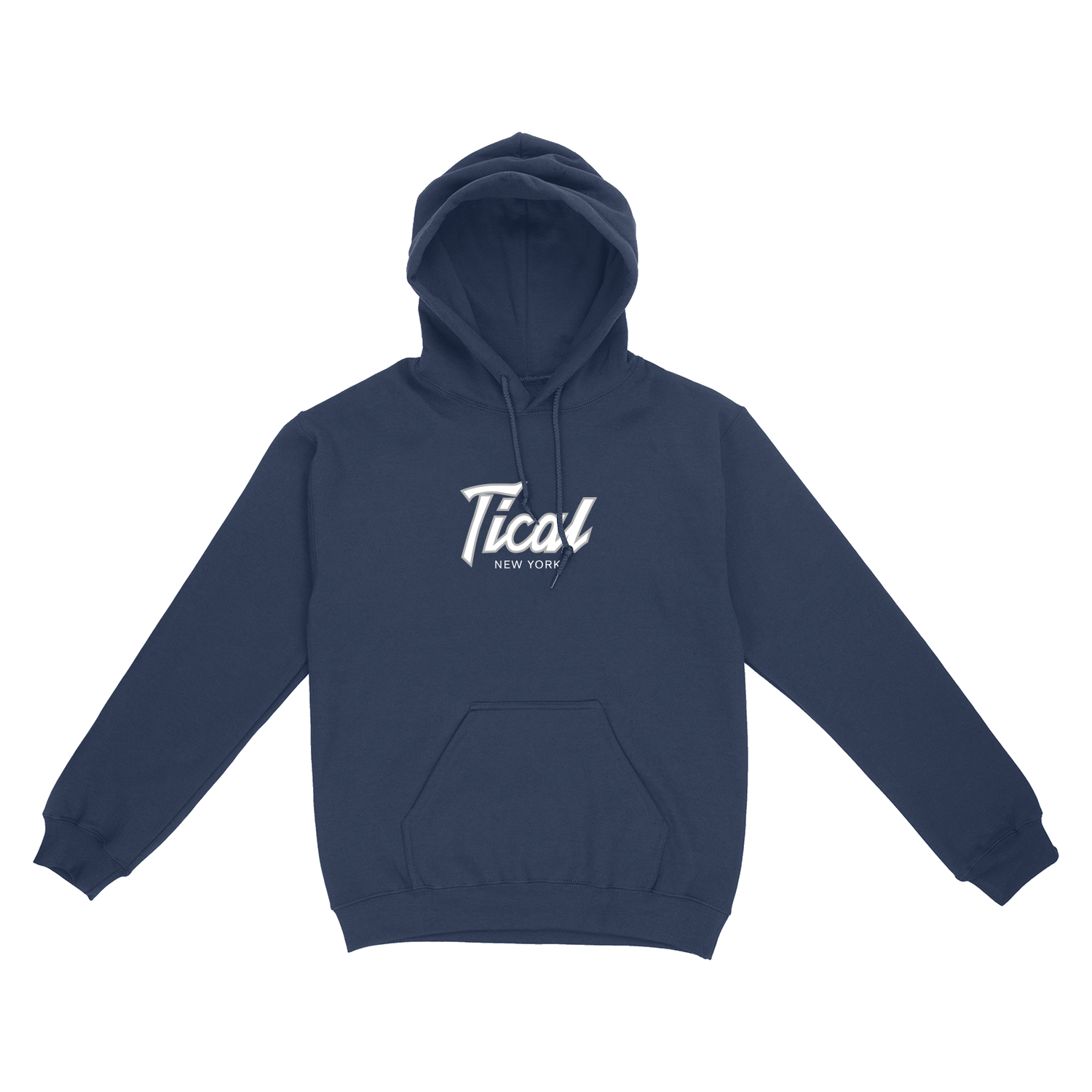 TICAL New York Pullover Hoodie Navy and White