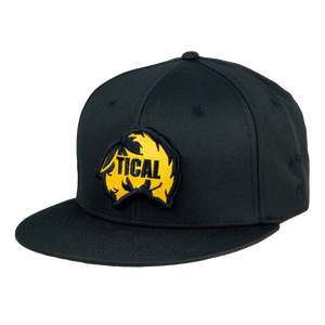 TICAL Removable Patch Snapback Hat Black