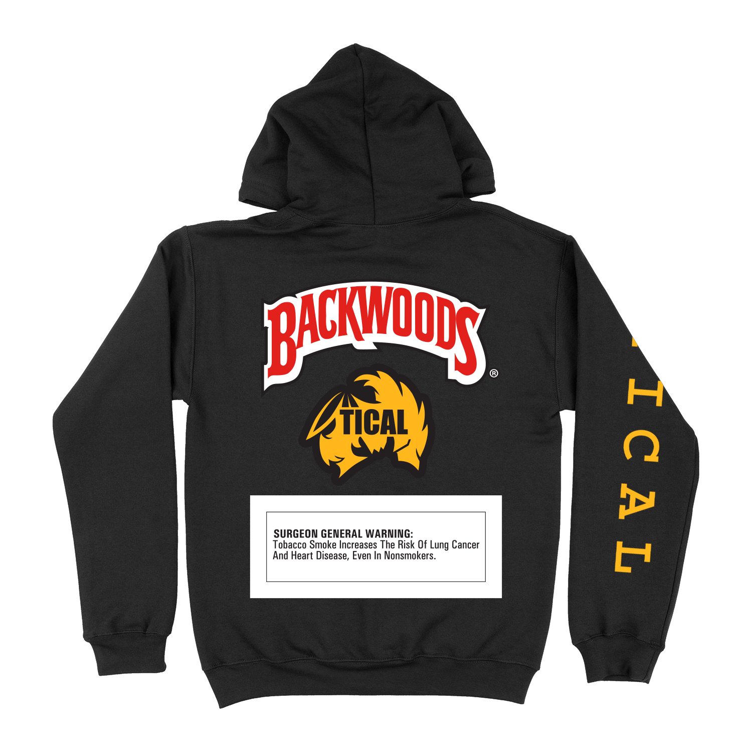 TICAL X Backwoods Limited Edition Pullover Hoodie Black