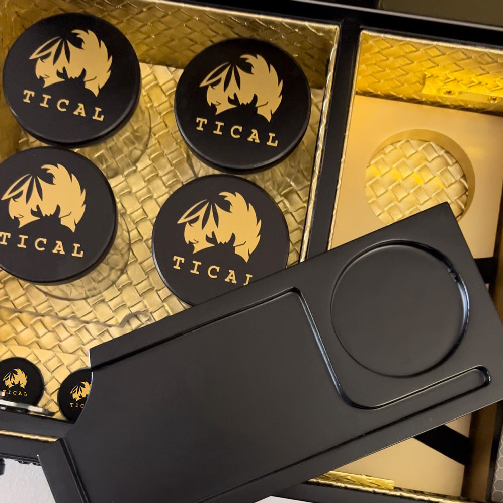 TICAL Black Honeycomb Storage Lock Box