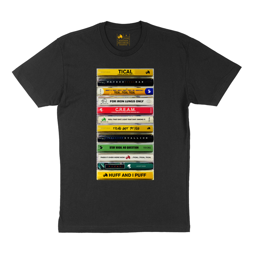 Method Man TICAL Cassette Collection T Shirt Black – BuyTical