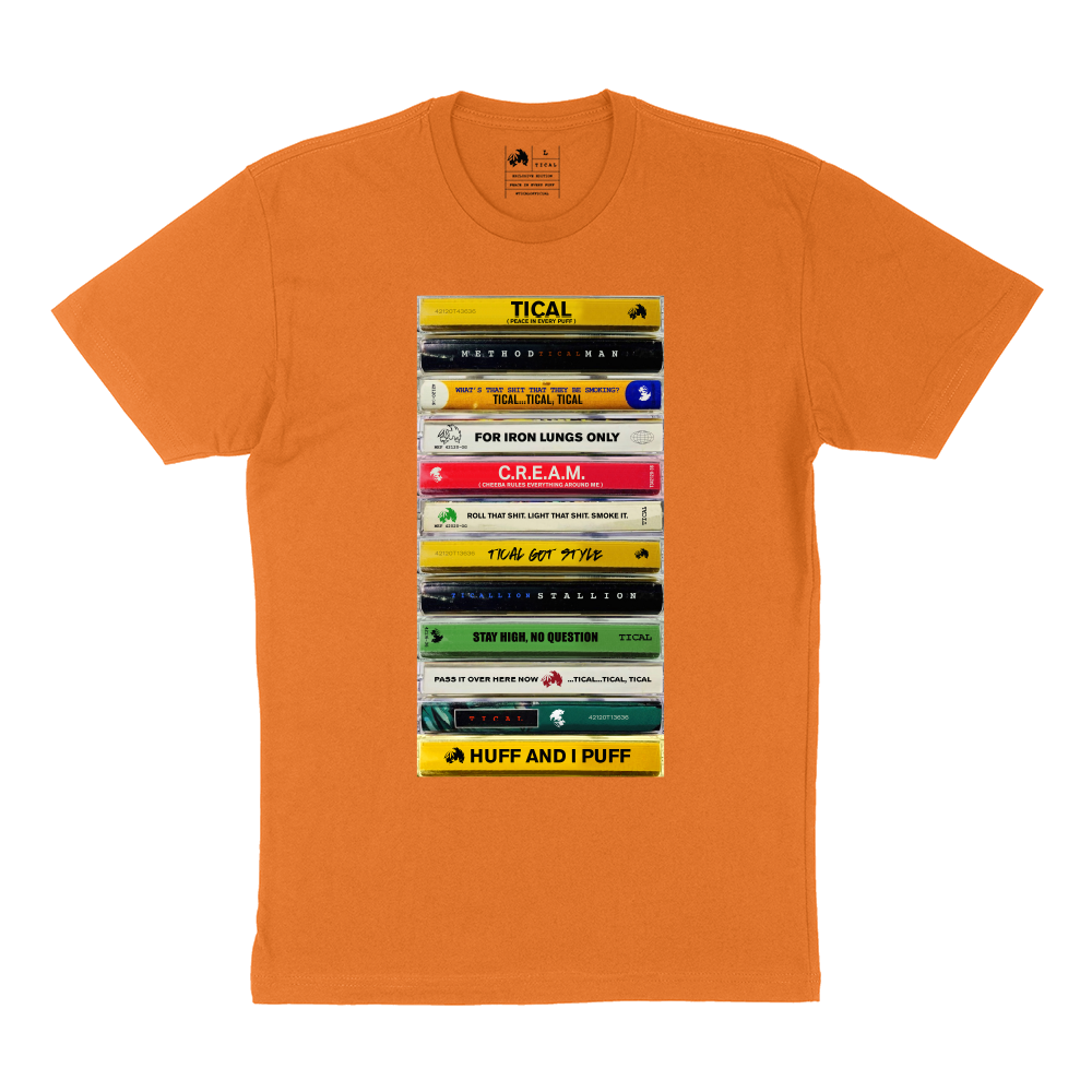 TICAL Cassette Collection T Shirt Orange