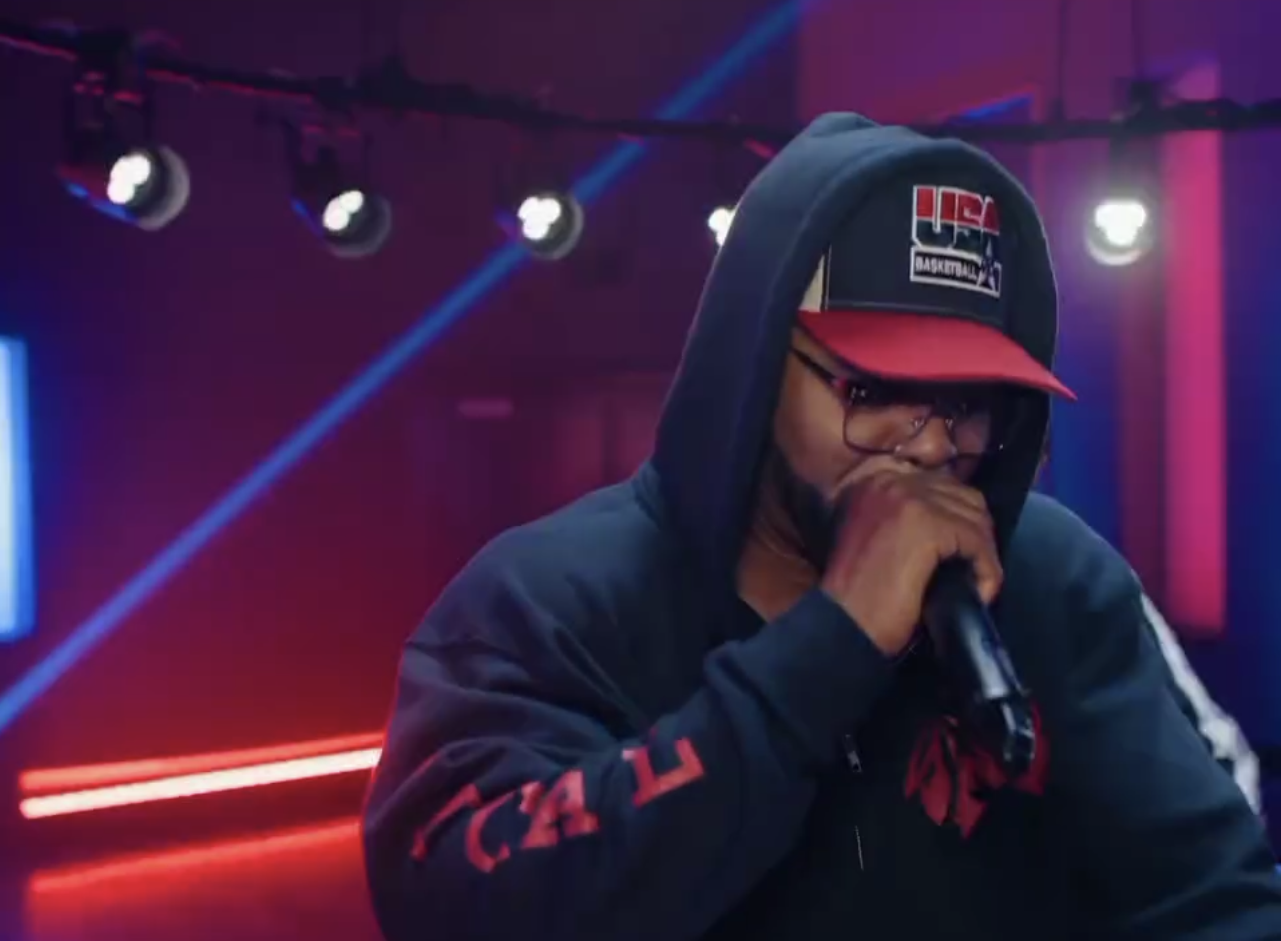 Mblem Zip Up Hoodie Navy and Red