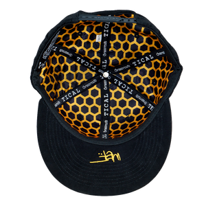 Iron Lung Snapback Hat Black and Yellow