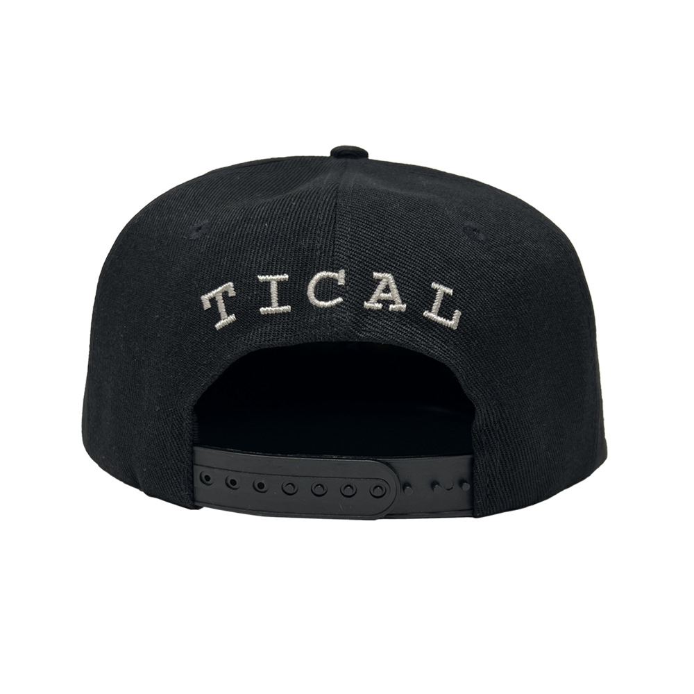 Mblem Black and CREAM Snapback Hat