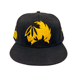 Mblem Black and Yellow Snapback Hat