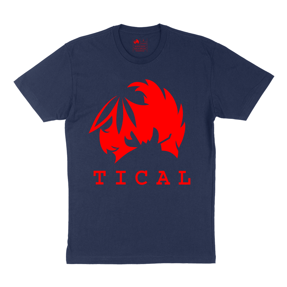 Mblem T Shirt Navy and Red