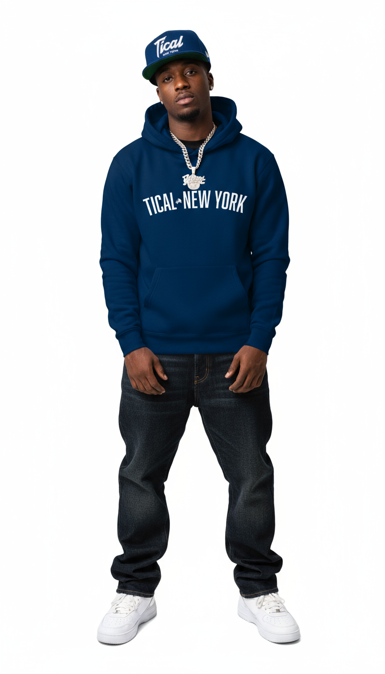 TICAL Team Hoodie New York Navy  ~ NEW!