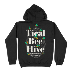 TICAL Bee Hive Pullover Hoodie Black