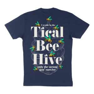 TICAL Bee Hive T Shirt Navy