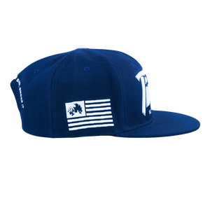 TICAL New York Snapback Hat Navy and White