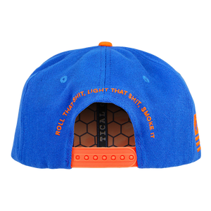 TICAL New York Snapback Hat Royal and Orange