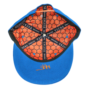 TICAL New York Snapback Hat Royal and Orange