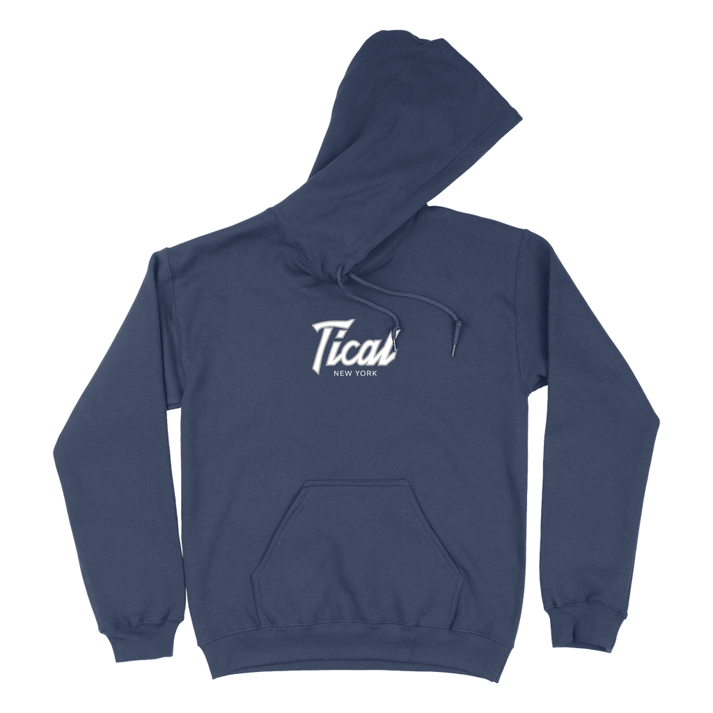 TICAL New York Pullover Hoodie Navy and White