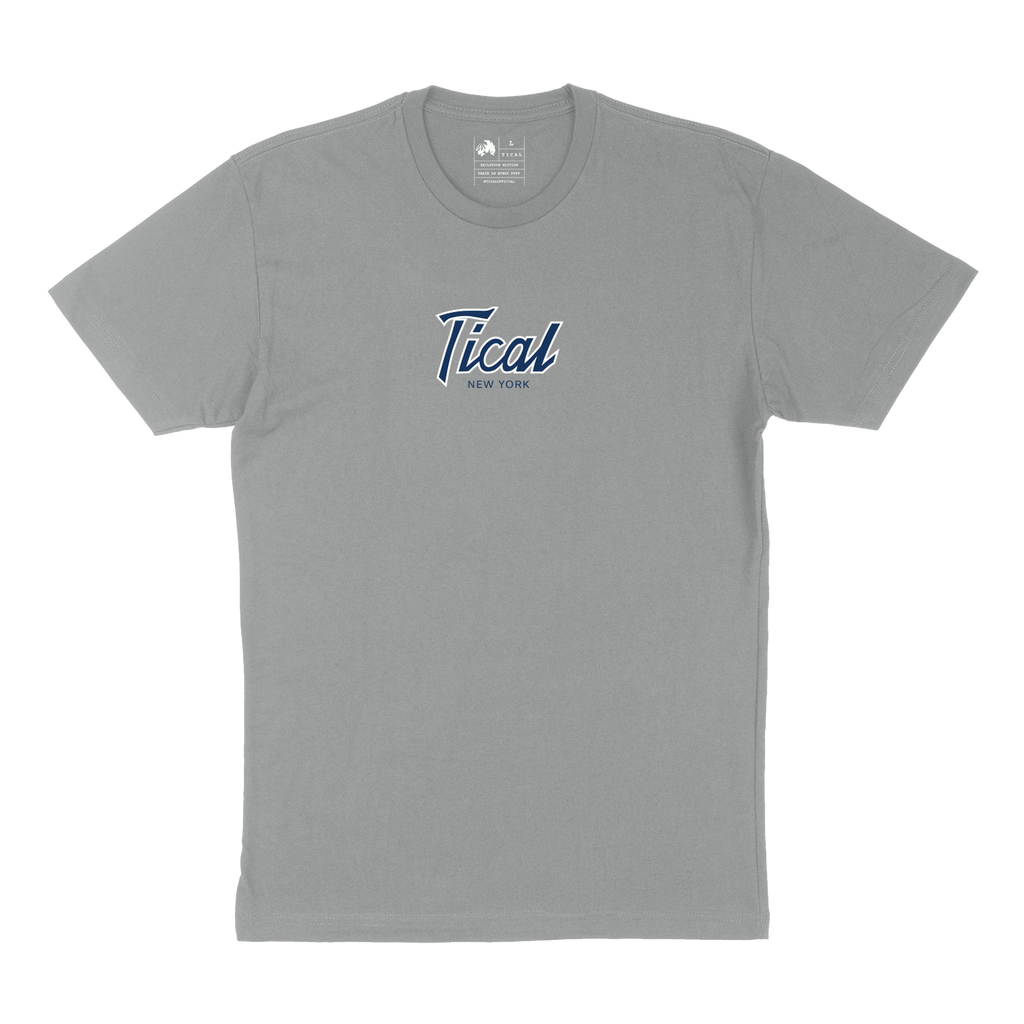 TICAL New York T Shirt Grey and Navy