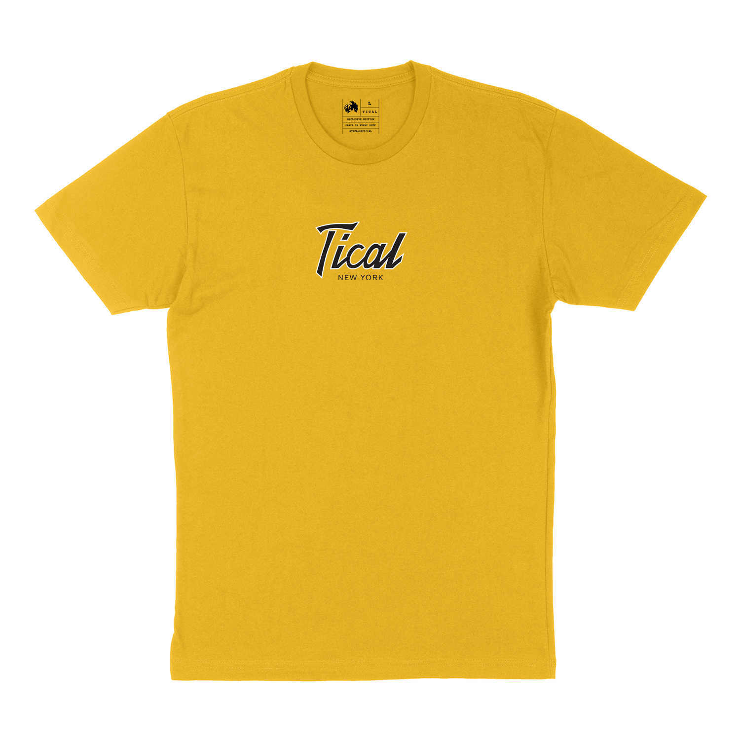 yellow black and white shirt