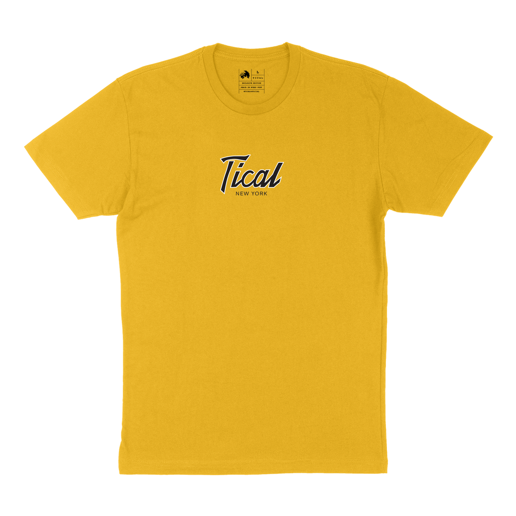 TICAL New York T Shirt Yellow and Black