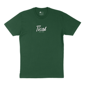 TICAL New York T Shirt Forest and White