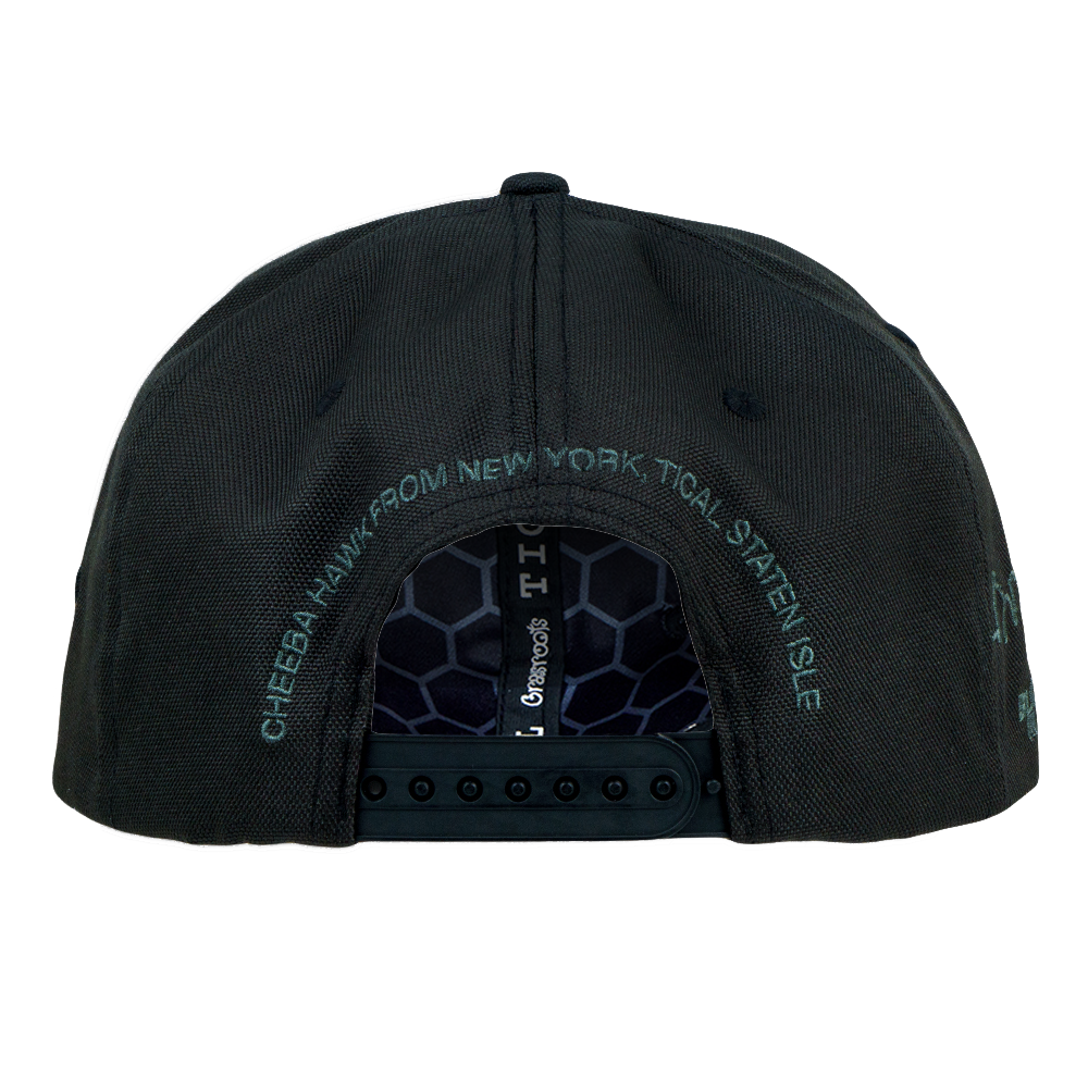 TICAL Removable Patch Snapback Hat Black