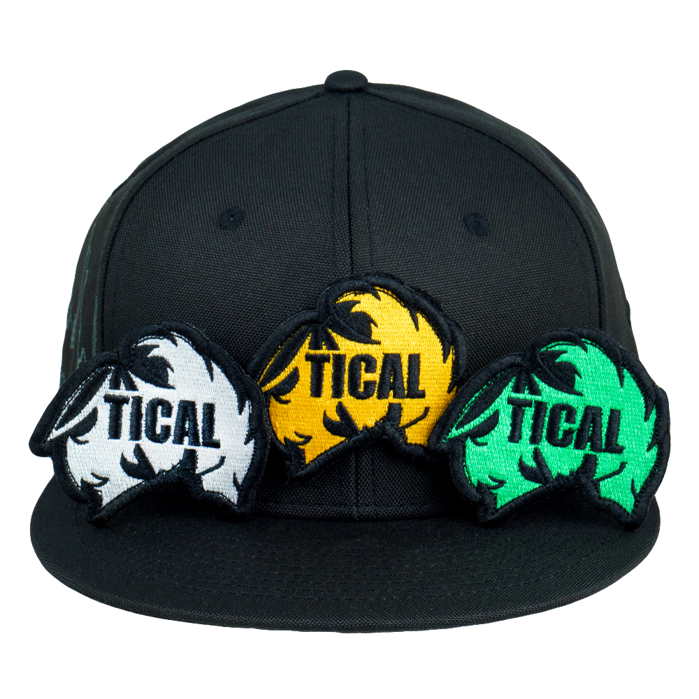 TICAL Removable Patch Snapback Hat Black