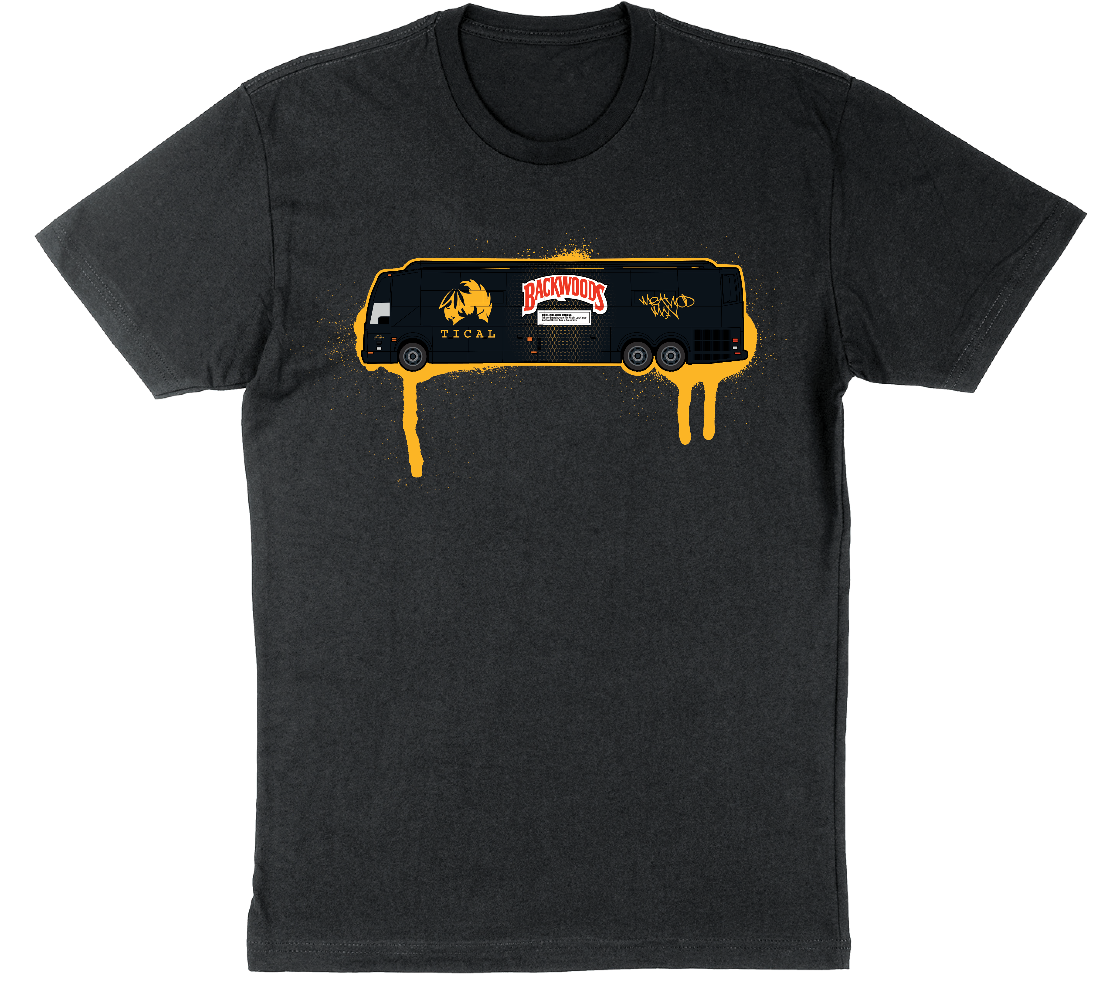 T-shirt Uomo Urban Backwoods Rocket Bar, Cotone Pettinato, Taglie Fino A 5XL, Regular Fit