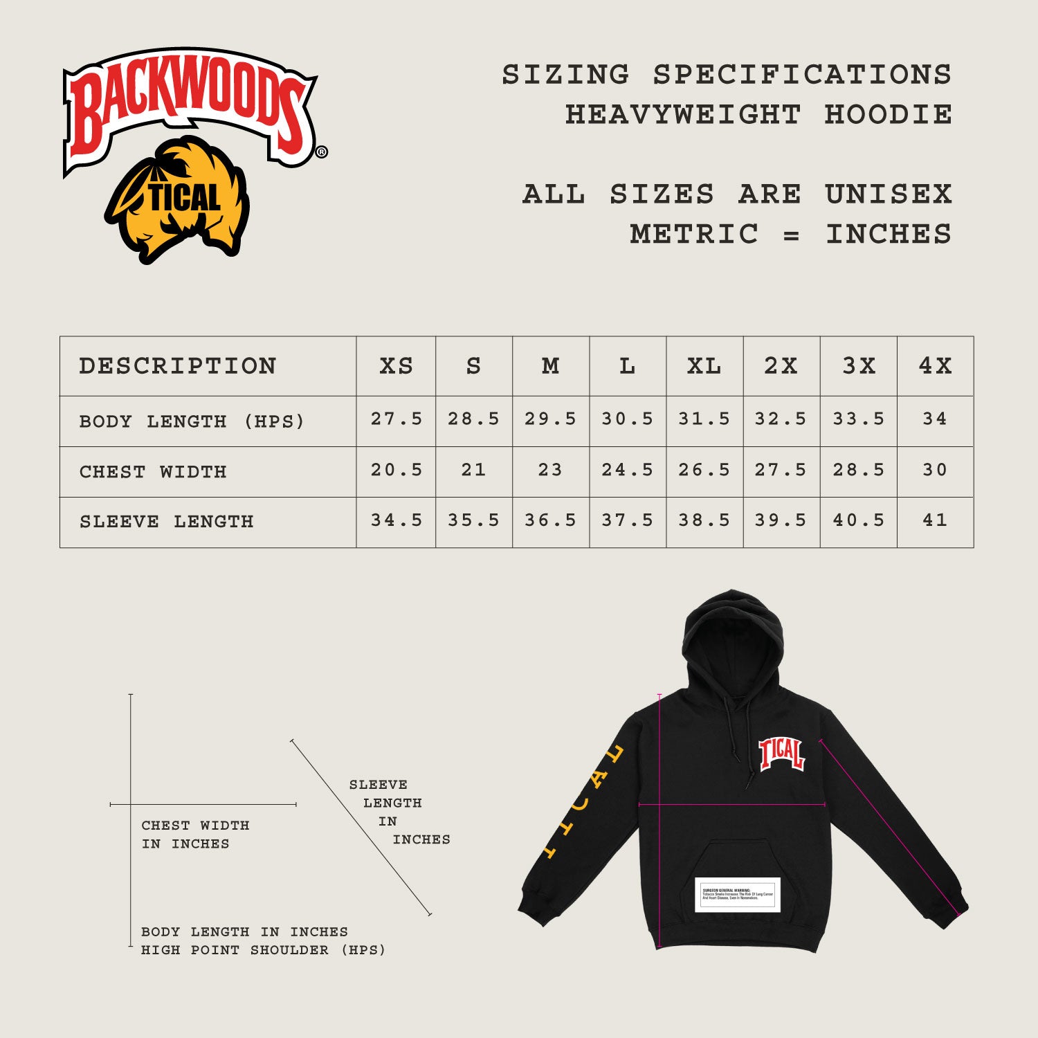 TICAL X Backwoods Limited Edition Pullover Hoodie Maroon