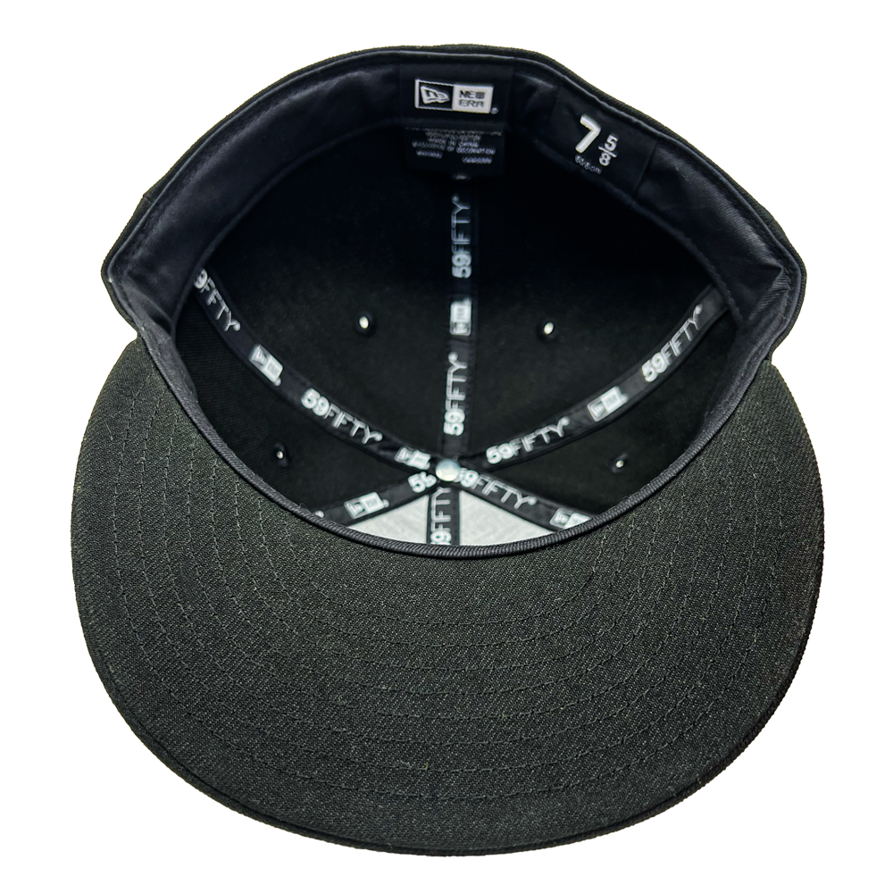 Mblem Black on Black New Era Fitted Hat