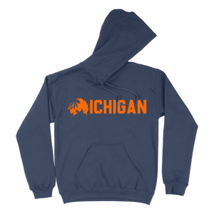 Mblem Michigan Pullover Hoodie Navy