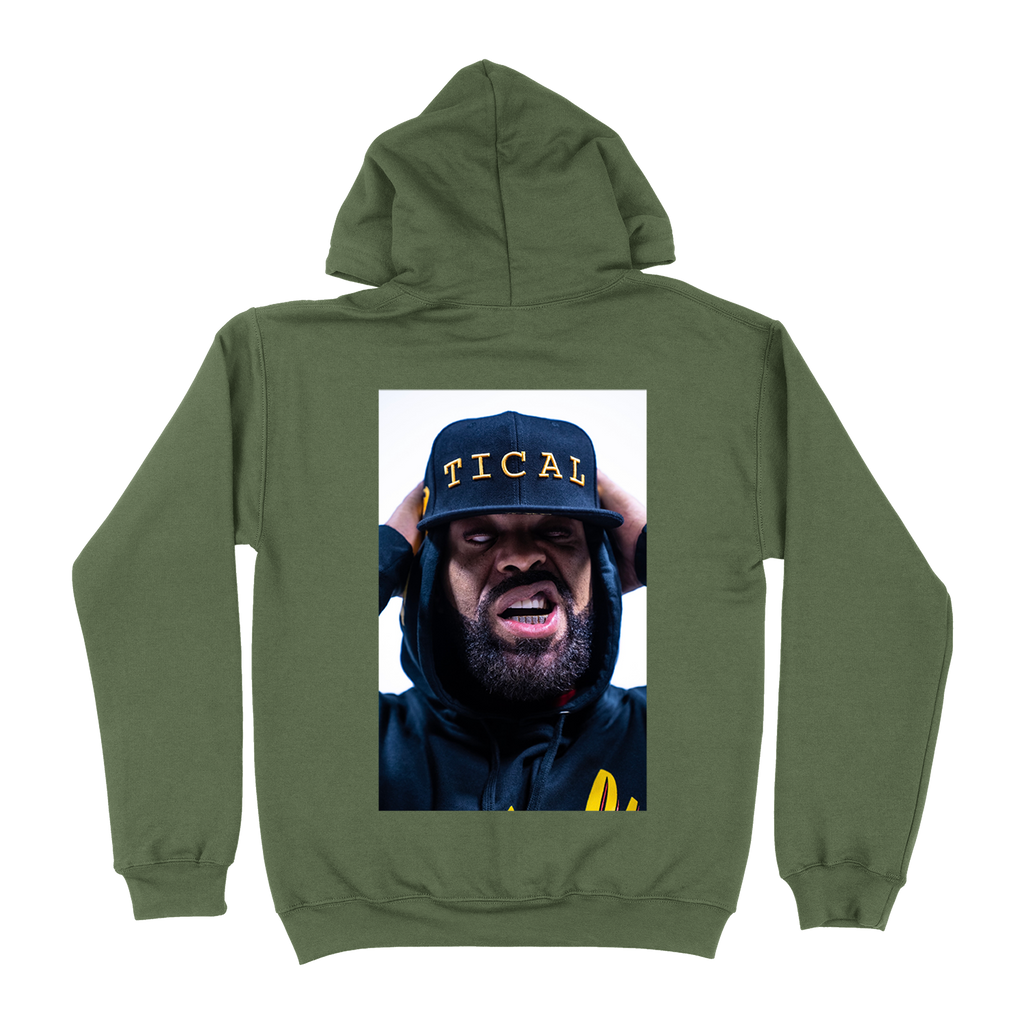 Dead Eye Zip Up Hoodie Army
