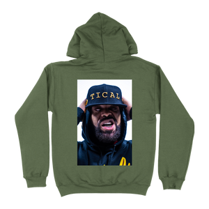 Dead Eye Zip Up Hoodie Army