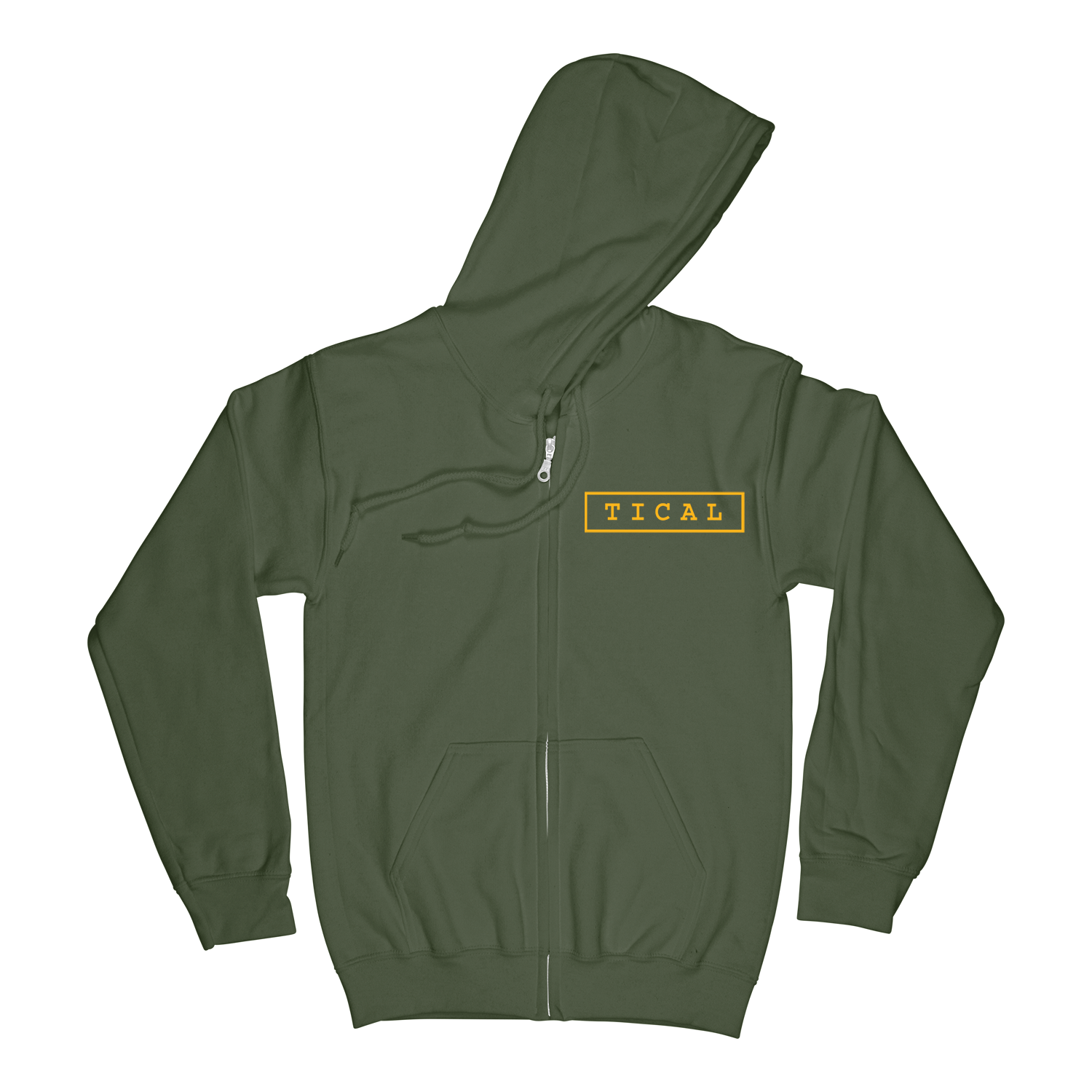 Dead Eye Zip Up Hoodie Army