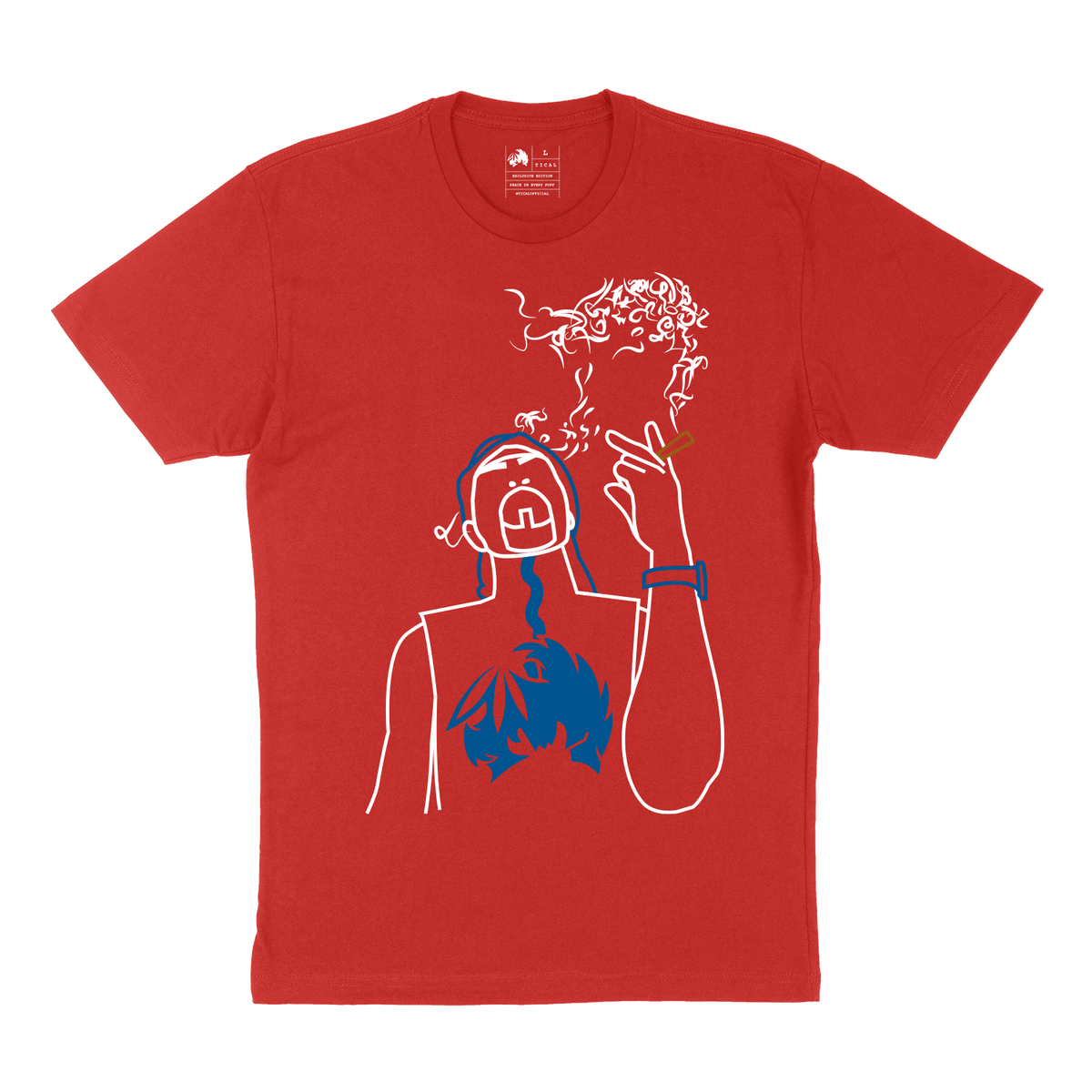 Method Man Iron Lung Line Art T Shirt Red BuyTical
