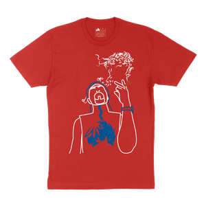 Iron Lung Line Art T Shirt Red