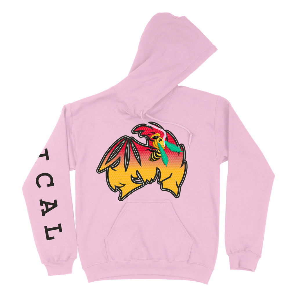TICAL Bee Pullover Hoodie Pastel Pink
