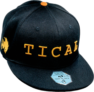 TICAL Snapback Hat Black and Yellow